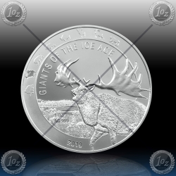 1oz GHANA 5 Cedis 2019 "Ice Age - Giant Deer" BU 1oz GHANA 5 Cedis 2019 "Ice Age - Giant Deer" BU